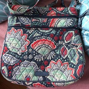 Vera Bradley triple zip hipster bag